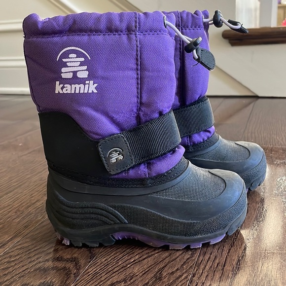 Kamik Other - Kamik size 9 toddler winter snow boots purple and black
